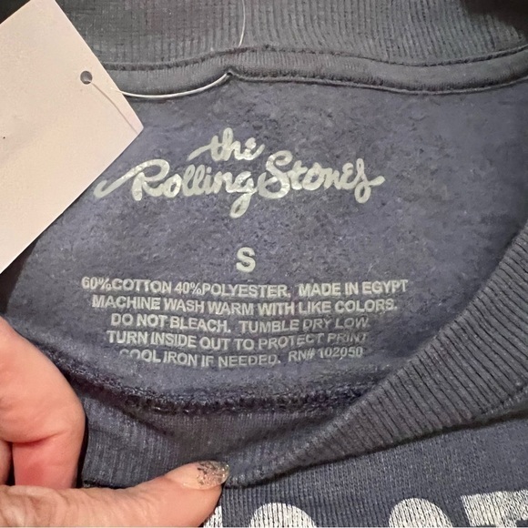Nwt Women’s The Rolling Stones By Bravado Lightweight Sweatshirt Size Small - Picture 3 of 4